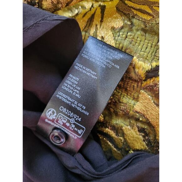 NWT Maeve The Bettina Tiered Shirt Mini Dress Sz LP Jacquard Edition #9H502 - Picture 11 of 12